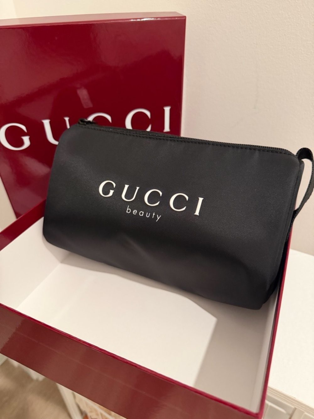 Gucci Black Beauty Toiletry Pouch